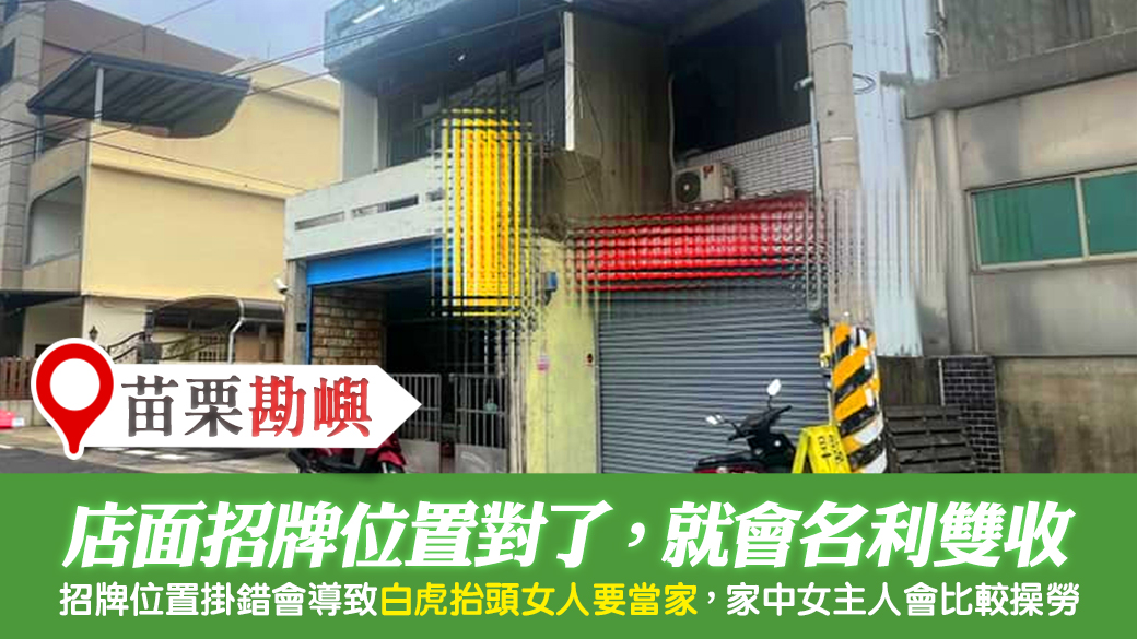 新竹-店面招牌的位置對就會名利雙收---張定瑋老師風水勘嶼