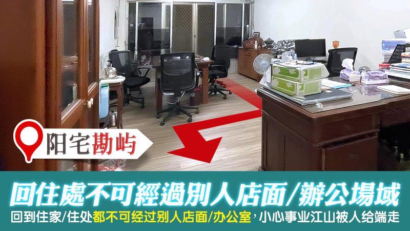 住家都不可以经过别人的店面办公室到自己的家里---张定玮老师风水勘屿