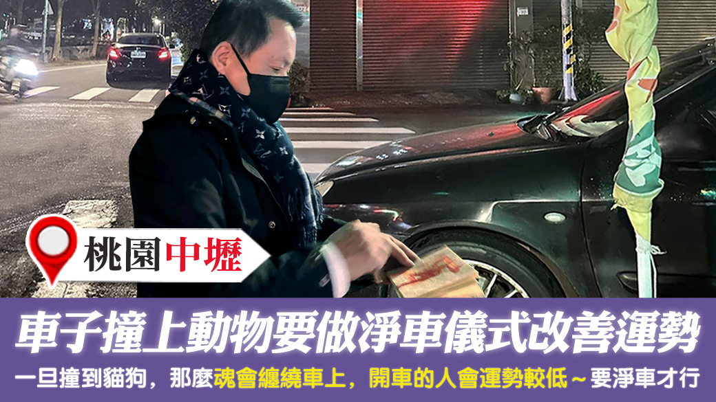 桃園中壢-車子撞上動物要做淨車儀式改善運勢---張定瑋老師風水勘嶼